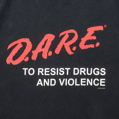 Vintage 90s DARE To Resist Drugs And Violence Tee - M