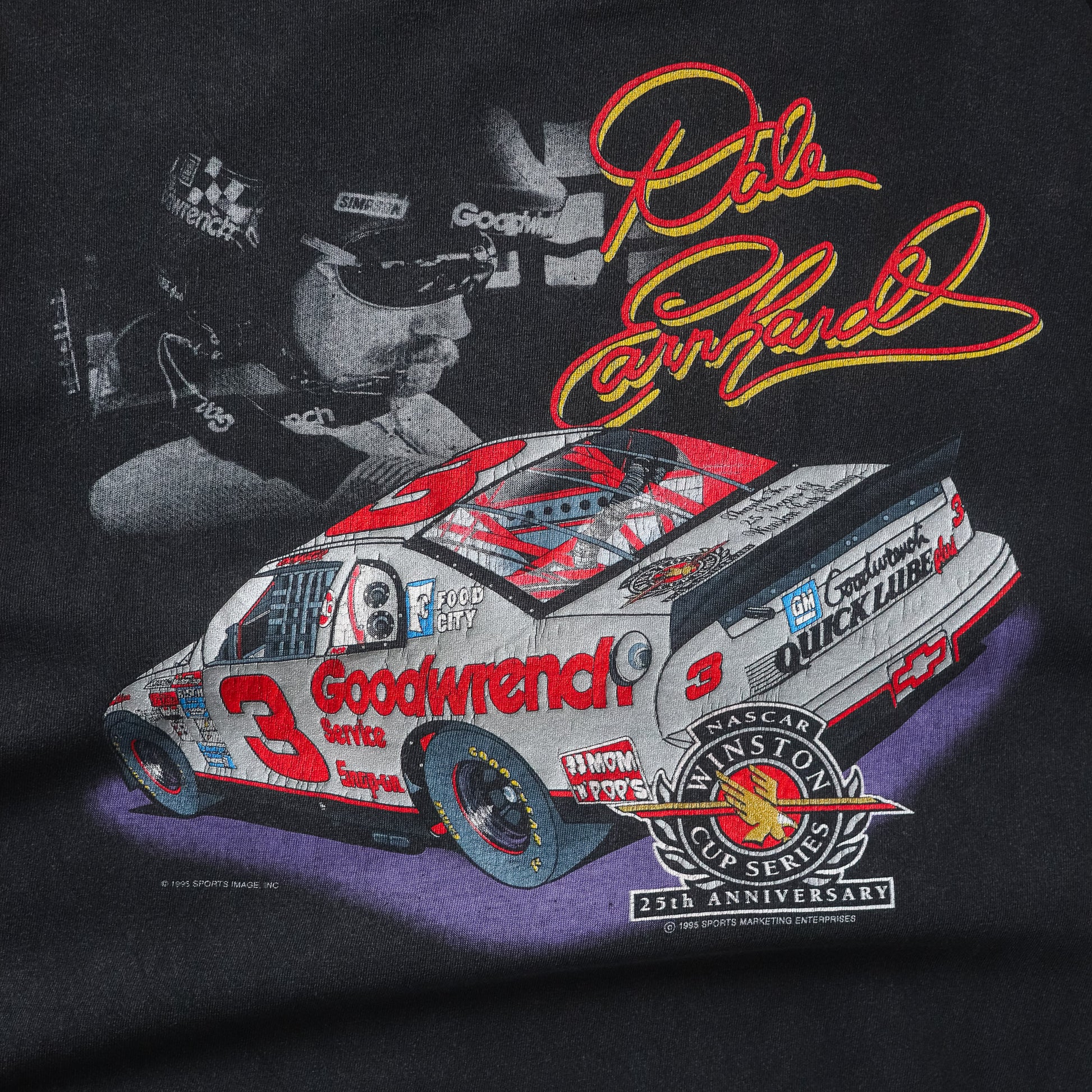 Vintage 1995 Dale Earnhardt Winston Cup NASCAR Tee - XL - AL Vintage