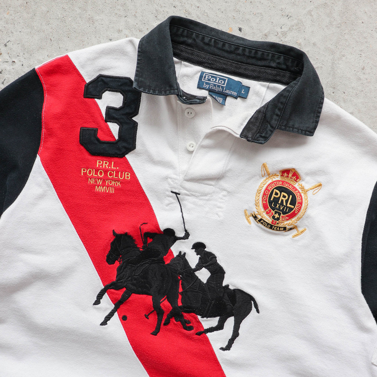 Polo Ralph Lauren Equestrian Rugby Shirt – 2000s (L)