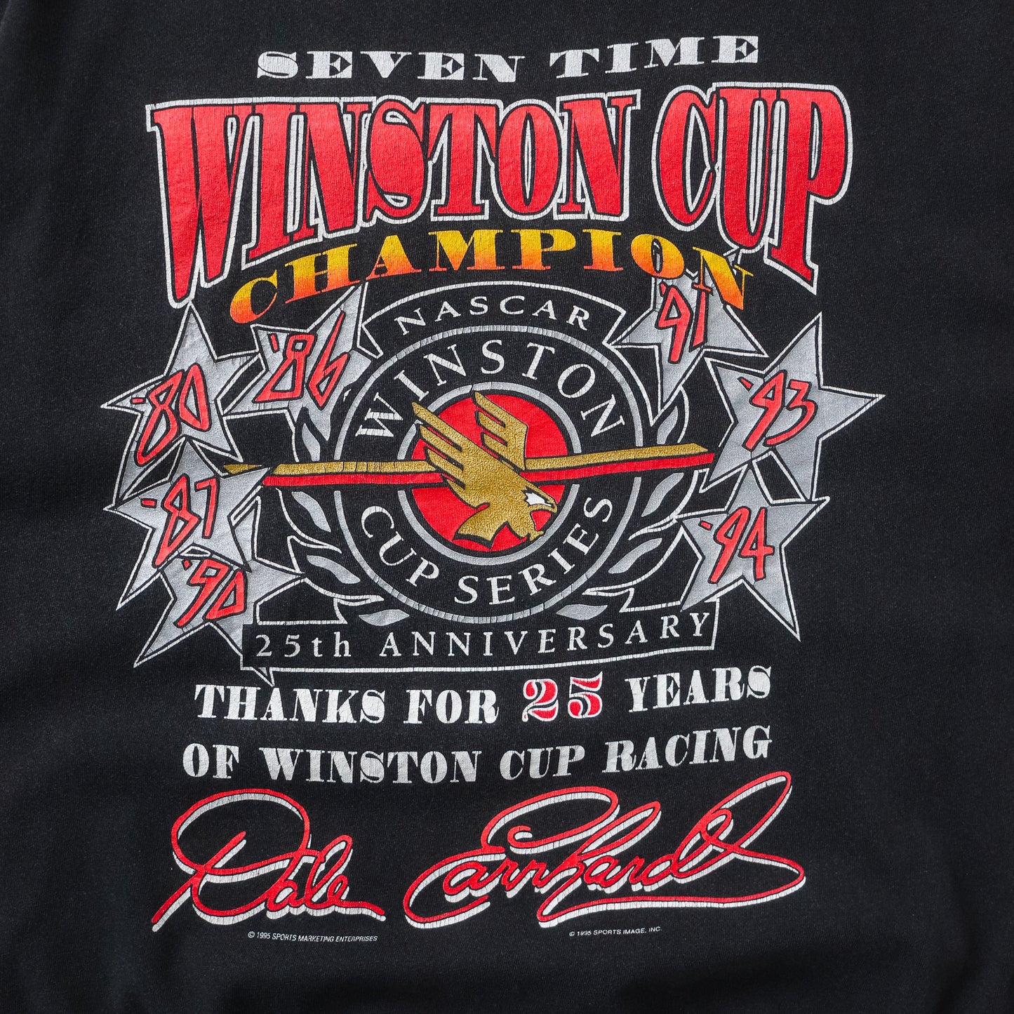 Vintage 1995 Dale Earnhardt Winston Cup NASCAR Tee - XL - AL Vintage