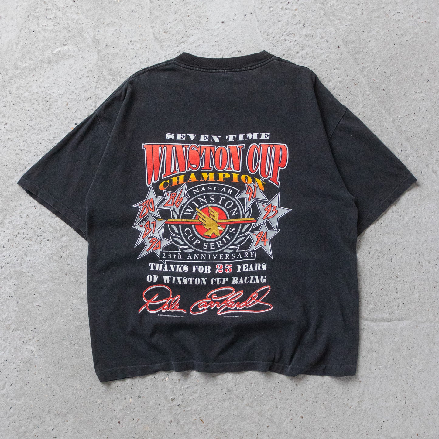 Vintage 1995 Dale Earnhardt Winston Cup NASCAR Tee - XL - AL Vintage