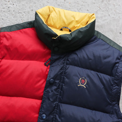 Tommy Hilfiger Big Flag Puffer Vest – 90s (M)