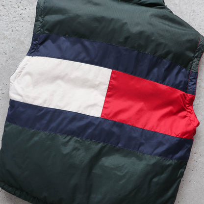 Tommy Hilfiger Big Flag Puffer Vest – 90s (M)