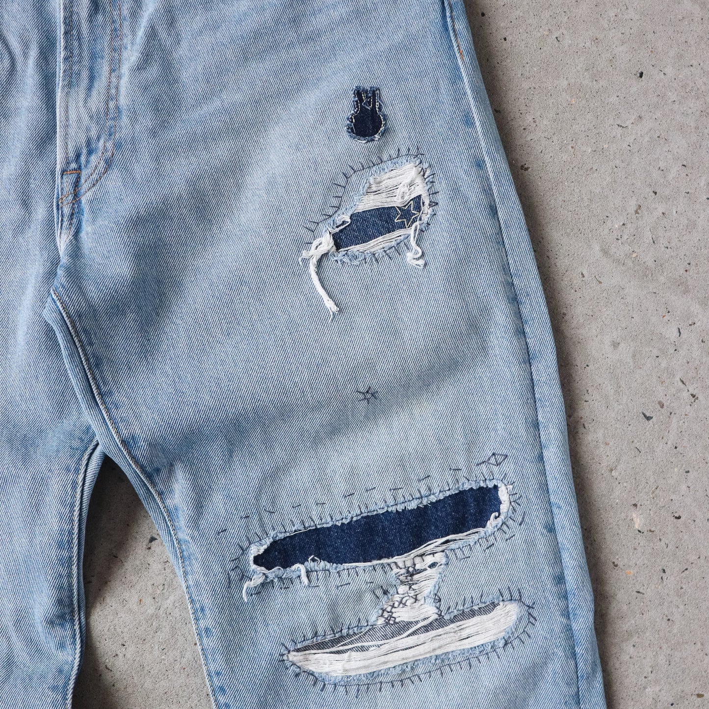 Levi’s Premium 551Z Big E Distressed Jeans – 34×32 - AL Vintage