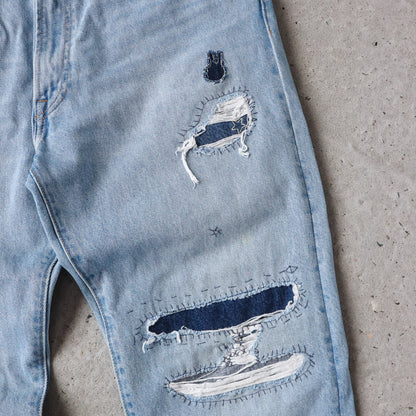 Levi’s Premium 551Z Big E Distressed Jeans – 34×32 - AL Vintage