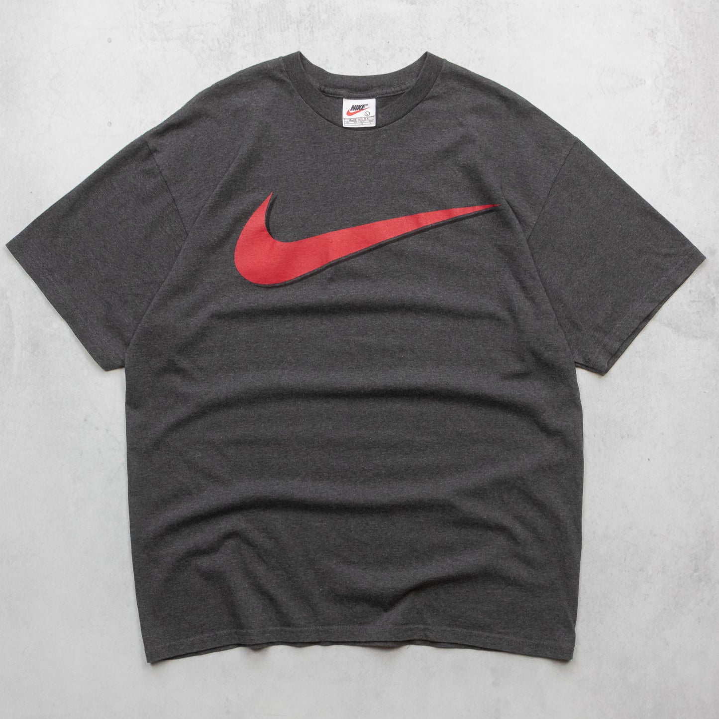 Vintage 90s Nike Big Swoosh Tee - L