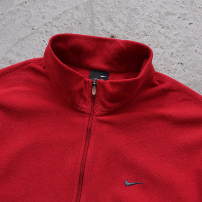 Nike Mini Swoosh 1/4 Zip Fleece Pullover - 2000s (M)