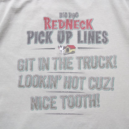 Vintage 2000s Big Dogs Redneck Pickup Lines Tee - XXL