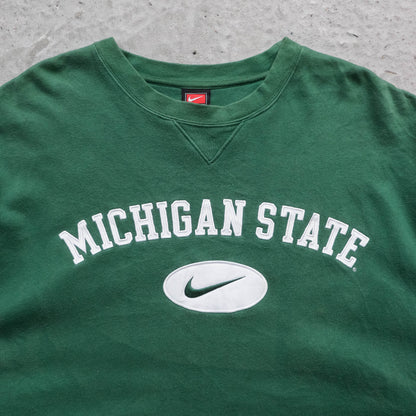 Nike Michigan State Spartans Embroidered Sweatshirt - 90s (XL)