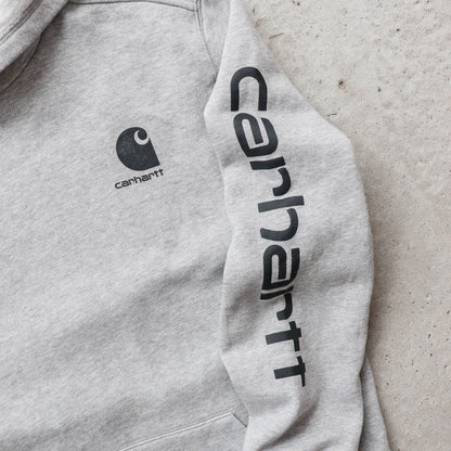 Carhartt Logo Sleeve Spellout Hoodie - 2000s (S)