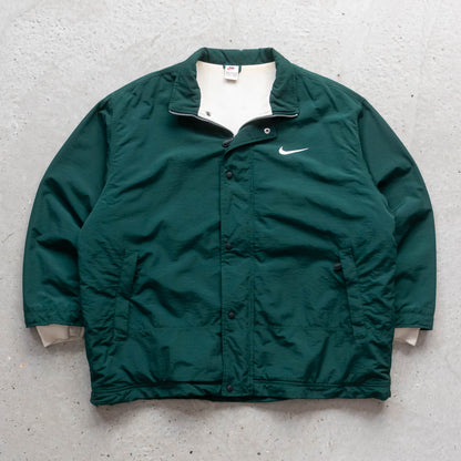 Nike Big Swoosh Fleece Lined Coach Jacket - 90s (XL)