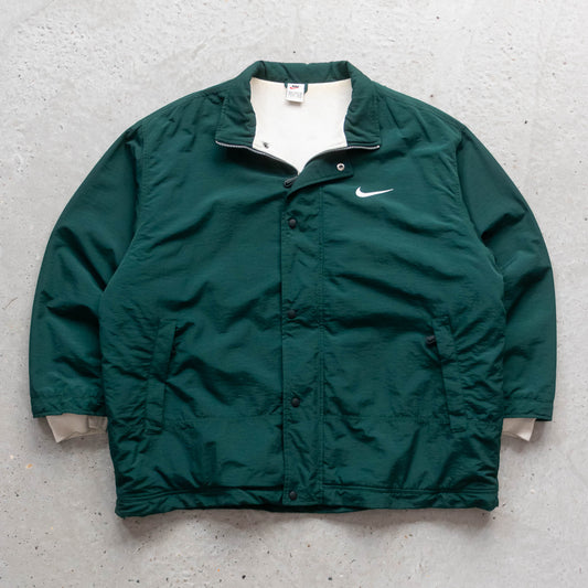 Nike Big Swoosh Fleece Lined Coach Jacket - 90s (XL)