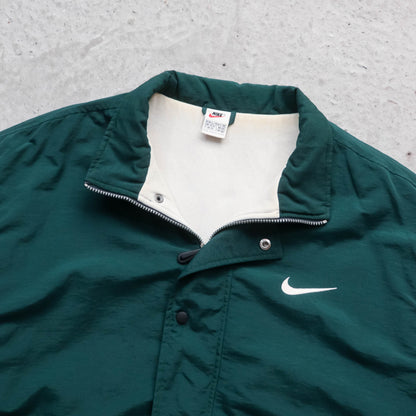 Nike Big Swoosh Fleece Lined Coach Jacket - 90s (XL)