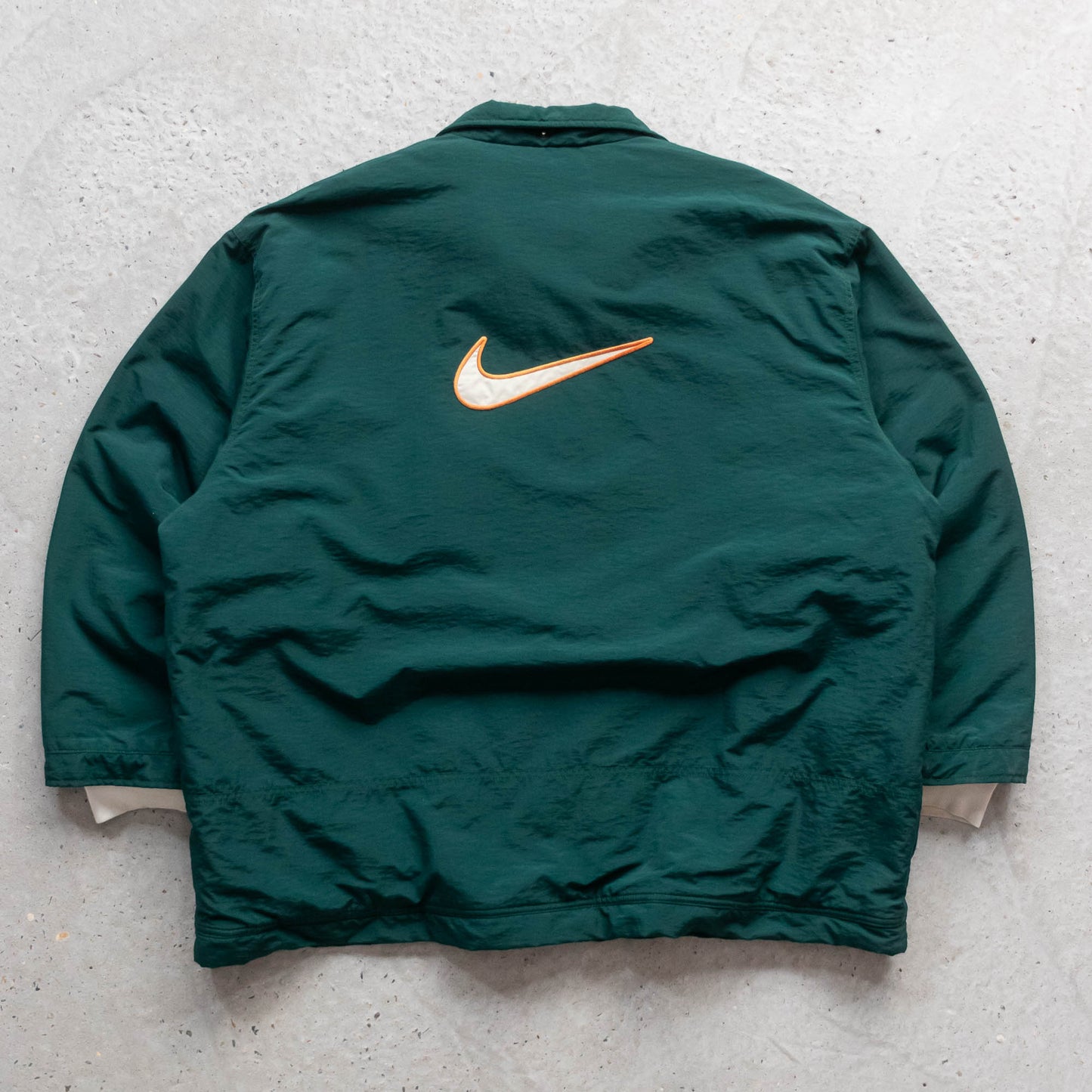 Nike Big Swoosh Fleece Lined Coach Jacket - 90s (XL)