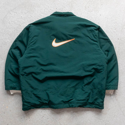 Nike Big Swoosh Fleece Lined Coach Jacket - 90s (XL)
