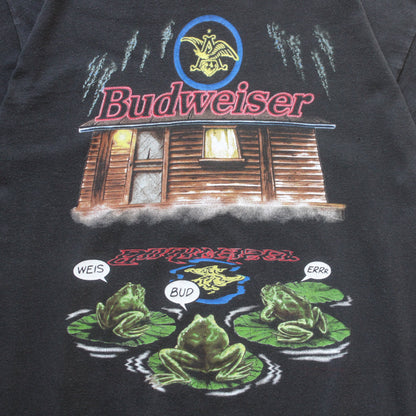 Vintage 1995 Budweiser Frogs Tee - L