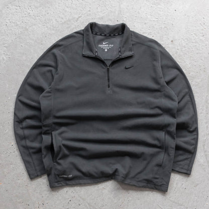 Nike Mini Swoosh 1/4 Zip Fleece Pullover - 2000s (XL)