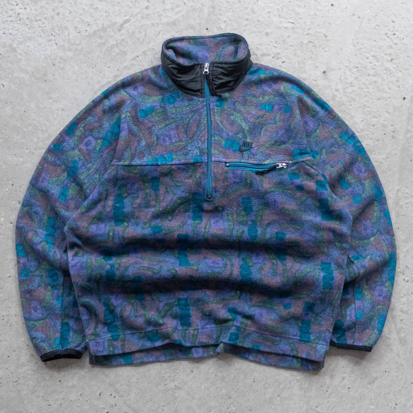 Nike ACG Geometric Print 1/4 Zip Fleece Pullover - 90s (XL)