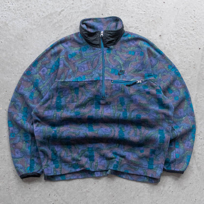 Nike ACG Geometric Print 1/4 Zip Fleece Pullover - 90s (XL)