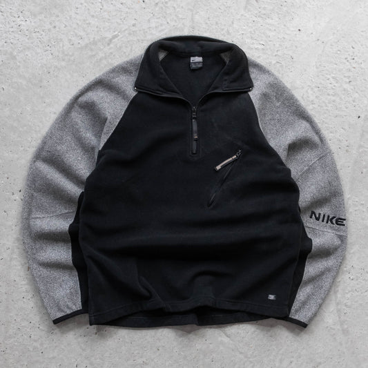 Nike Spellout 1/4 Zip Fleece Pullover - 2000s (M)