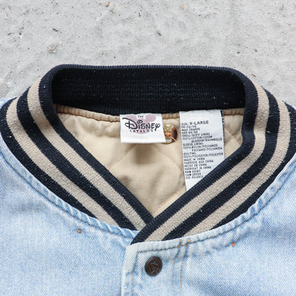 Mickey Mouse Disney Denim Varsity Jacket – 90s (XL)