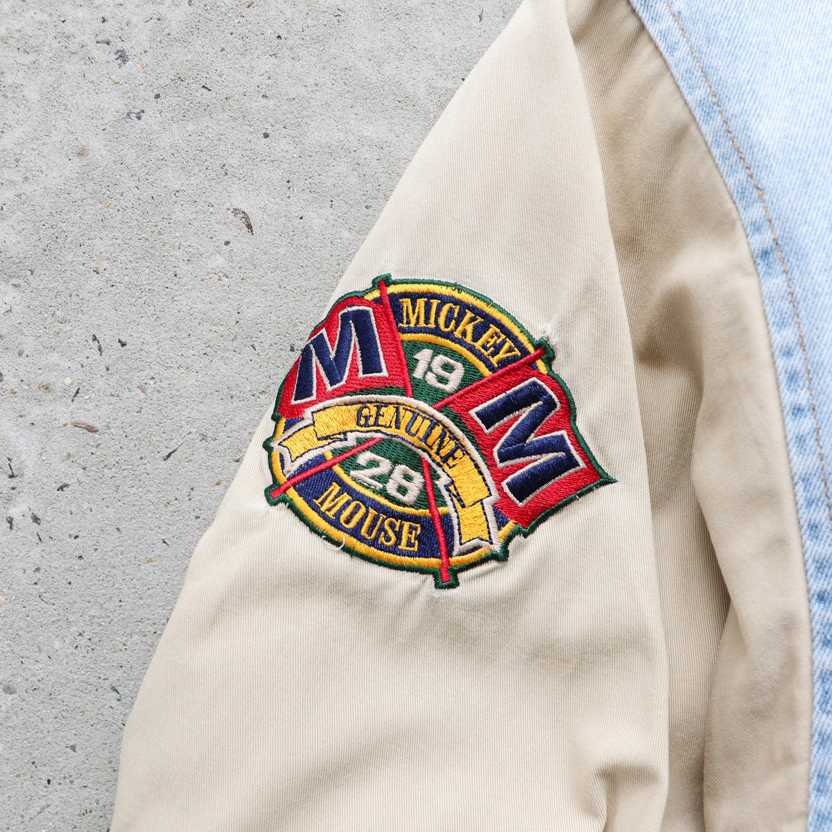 Mickey Mouse Disney Denim Varsity Jacket – 90s (XL)