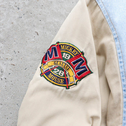 Mickey Mouse Disney Denim Varsity Jacket – 90s (XL)