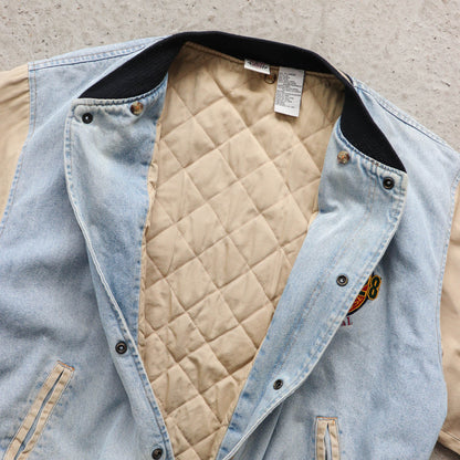 Mickey Mouse Disney Denim Varsity Jacket – 90s (XL)