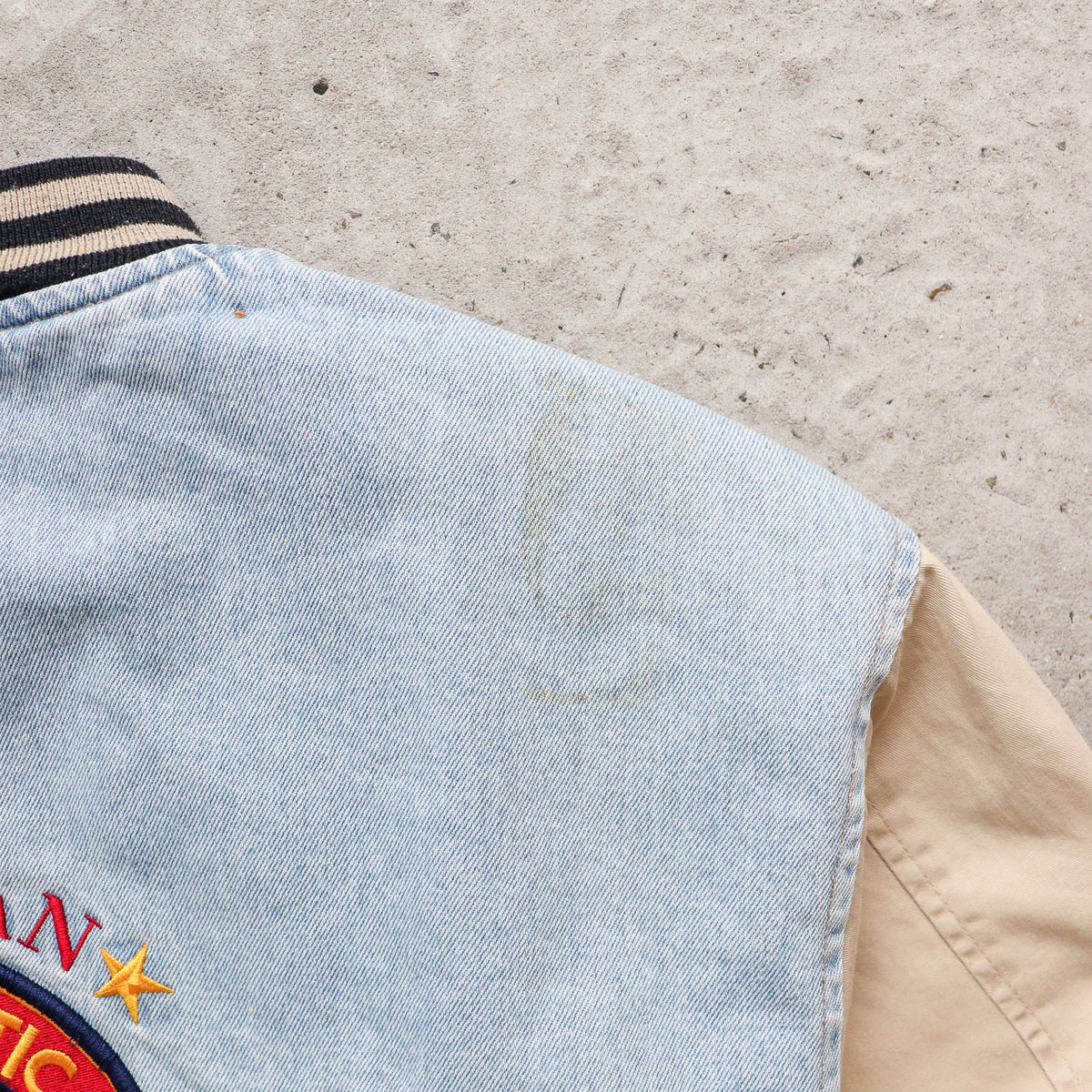 Mickey Mouse Disney Denim Varsity Jacket – 90s (XL)