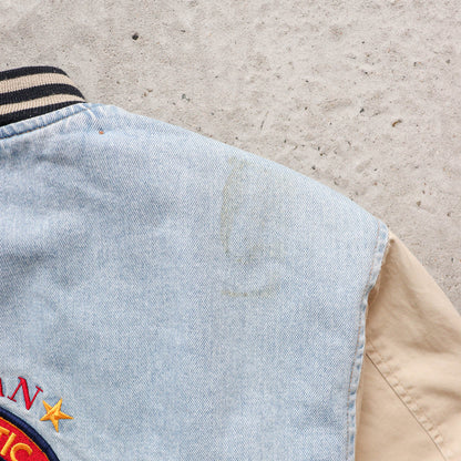 Mickey Mouse Disney Denim Varsity Jacket – 90s (XL)