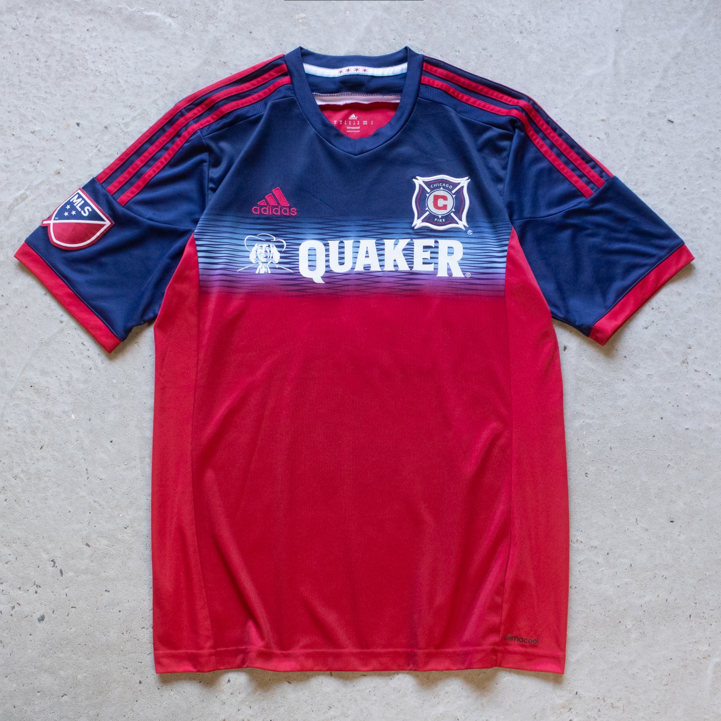 Chicago Fire 2014/15 Home Adidas MLS Jersey - M