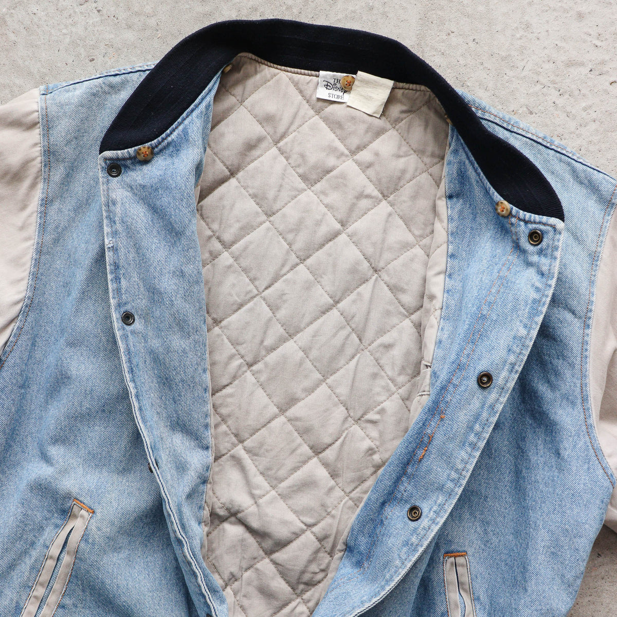 Mickey Mouse Disney Denim Varsity Jacket – 90s (L)