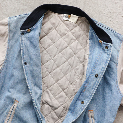 Mickey Mouse Disney Denim Varsity Jacket – 90s (L)