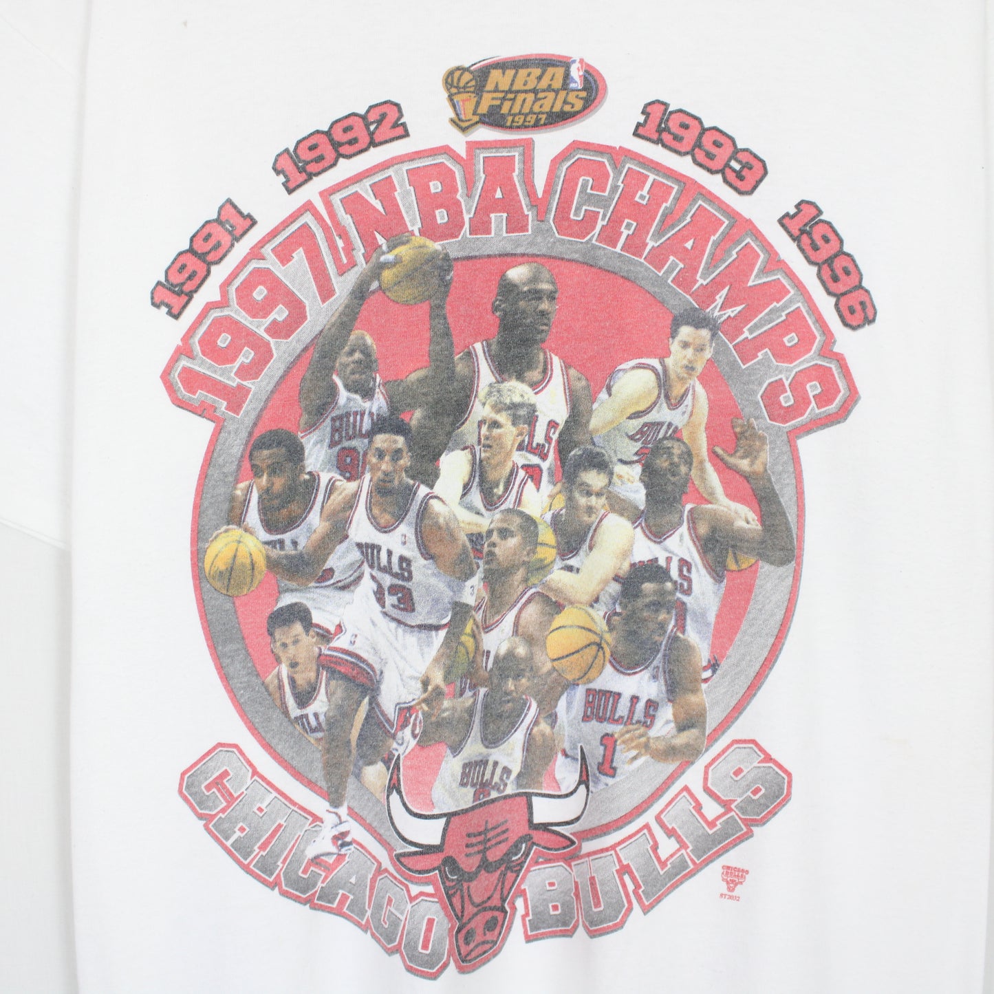 Vintage 1997 Chicago Bulls NBA Champions Tee - L