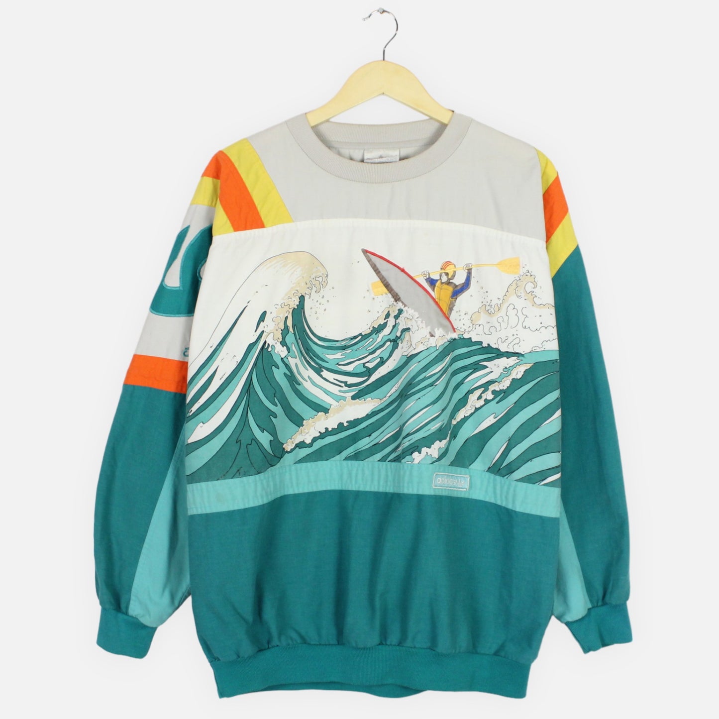 Vintage 80's Adidas Amuza River Devil's Toenail Sweatshirt - L