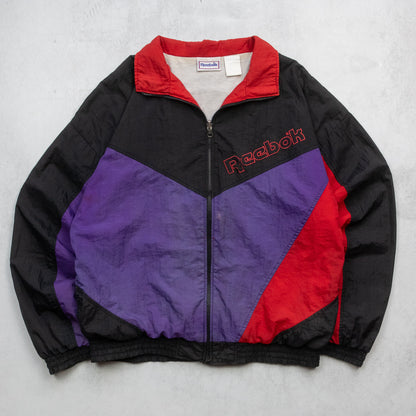 Vintage 90s Reebok Colour Block Track Jacket - M