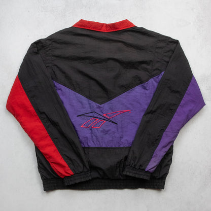 Vintage 90s Reebok Colour Block Track Jacket - M