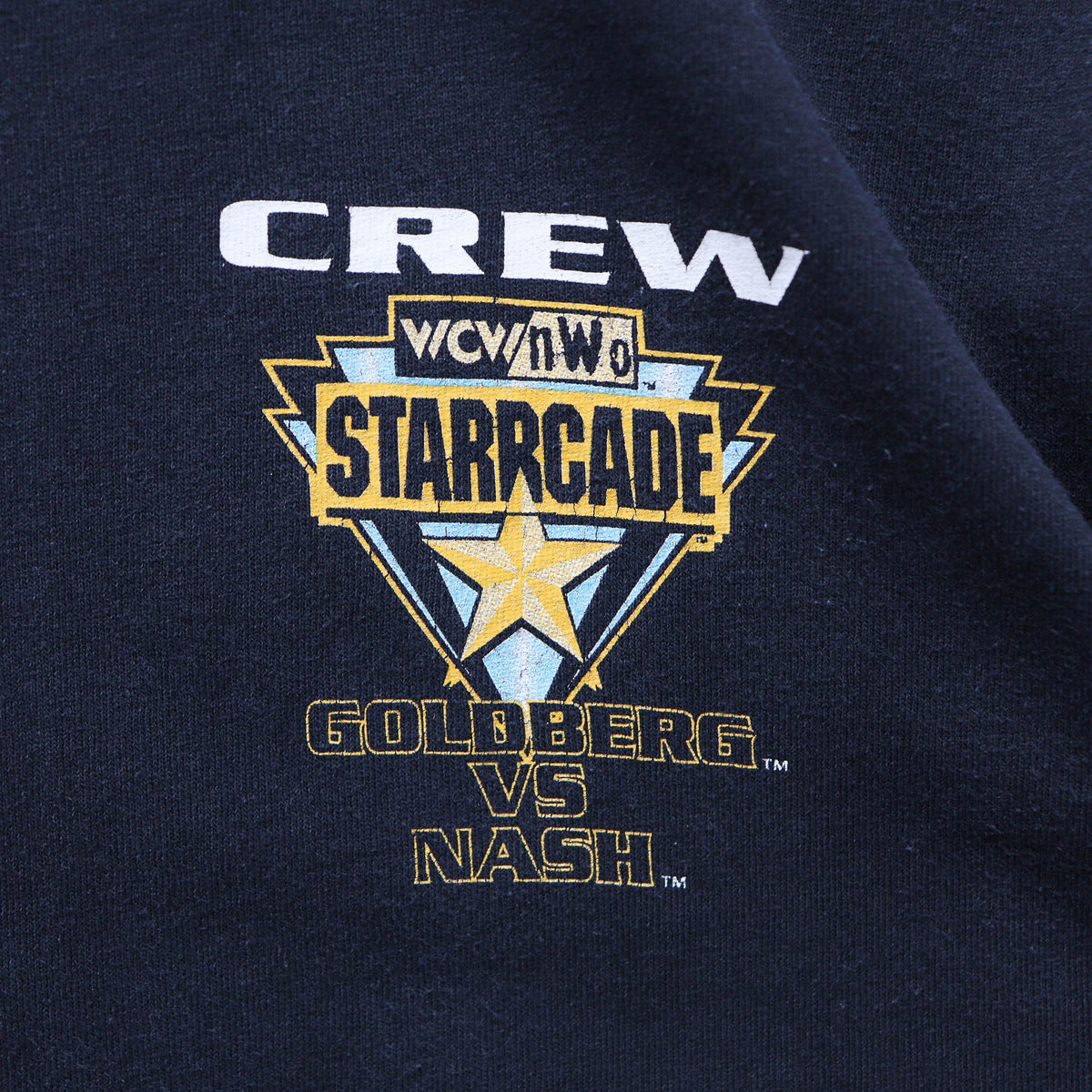 WCW Starrcade 1998 Goldberg vs Nash Crew Tee – (XL)