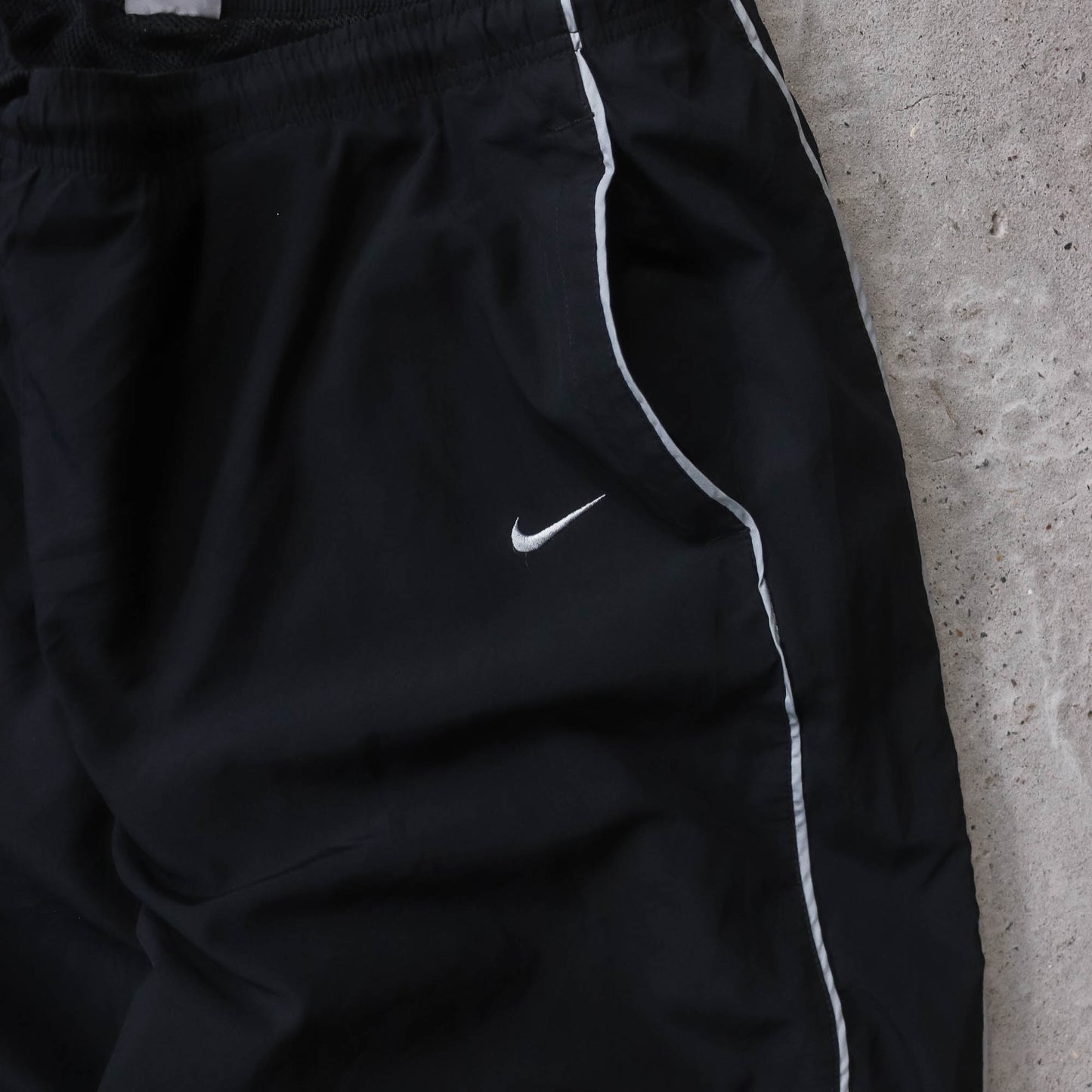 Nike Mini Swoosh Striped Track Pants - 2000s (XXL)
