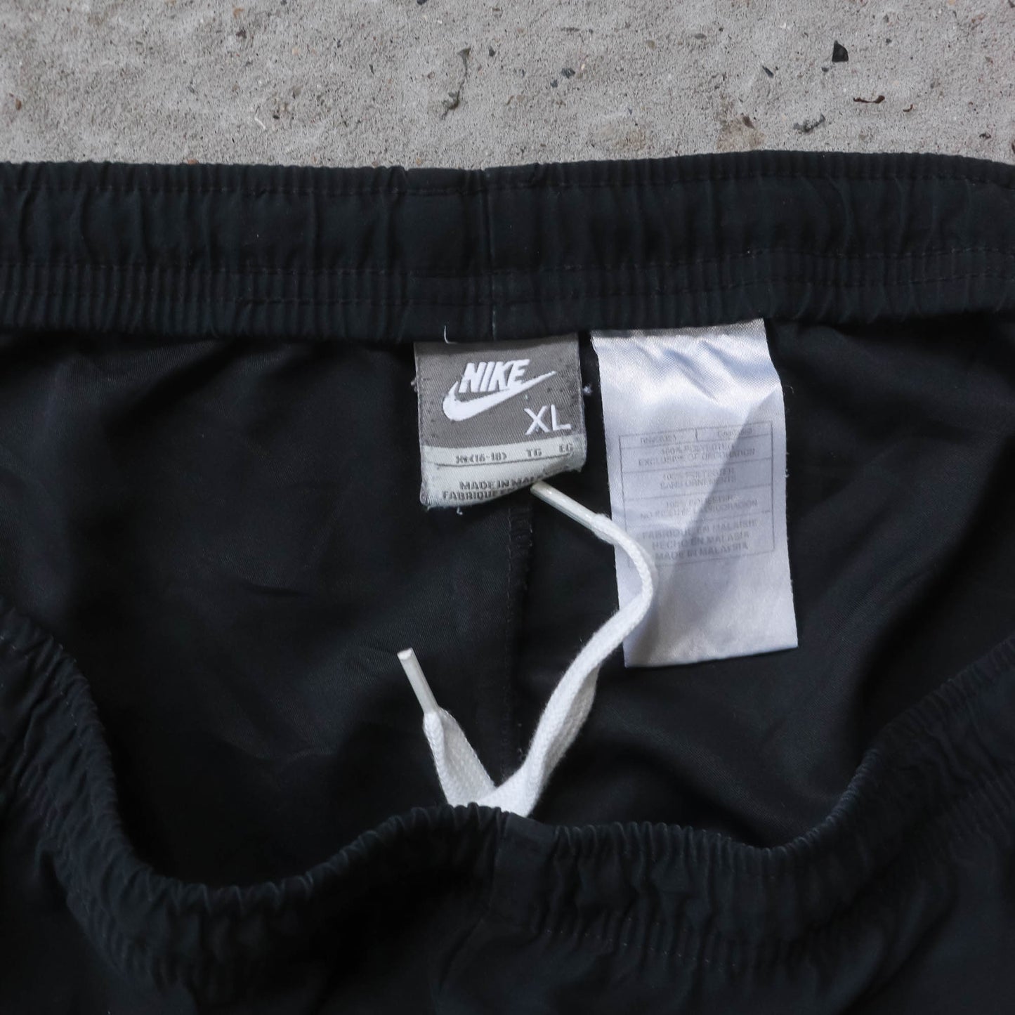 Nike Mini Swoosh Striped Track Pants - 2000s (XL)
