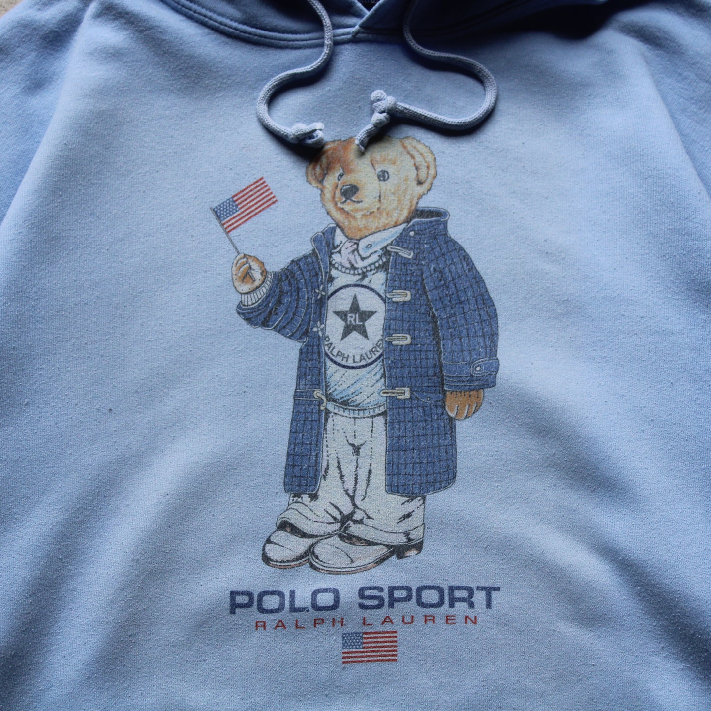 Vintage 90s Polo Sport Polo Bear Hoodie - L