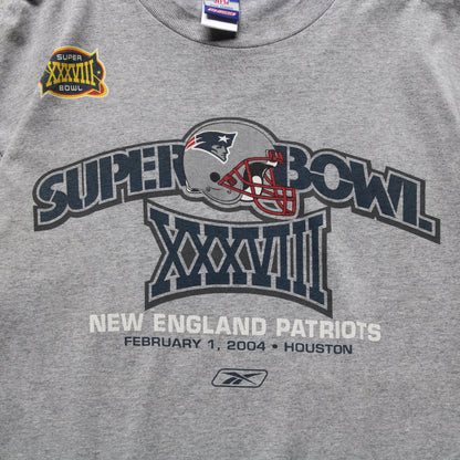 Vintage 2003 New England Patriots Super Bowl NFL Tee - XL