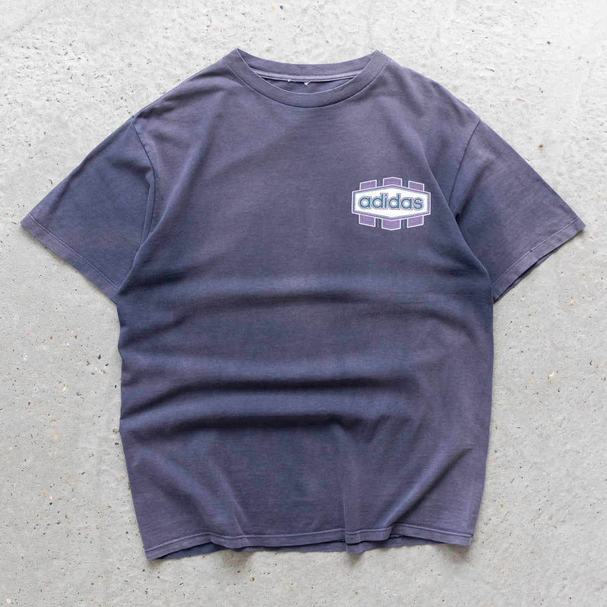 Adidas 3-Stripes Thrashed Graphic Tee - 90s (L)