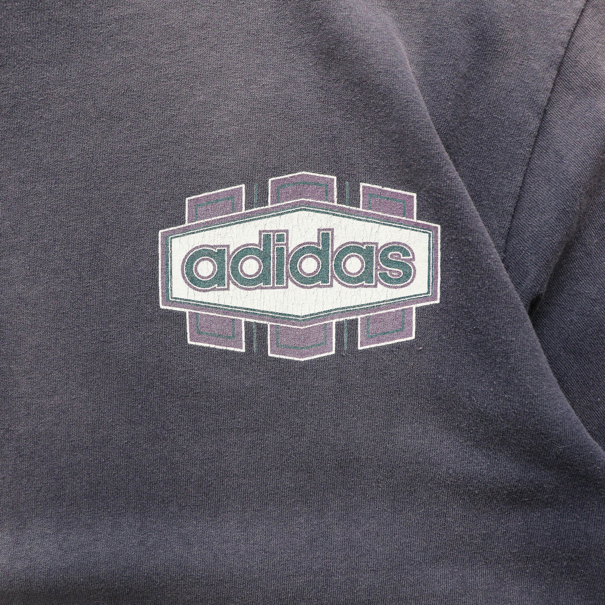 Adidas 3-Stripes Thrashed Graphic Tee - 90s (L)