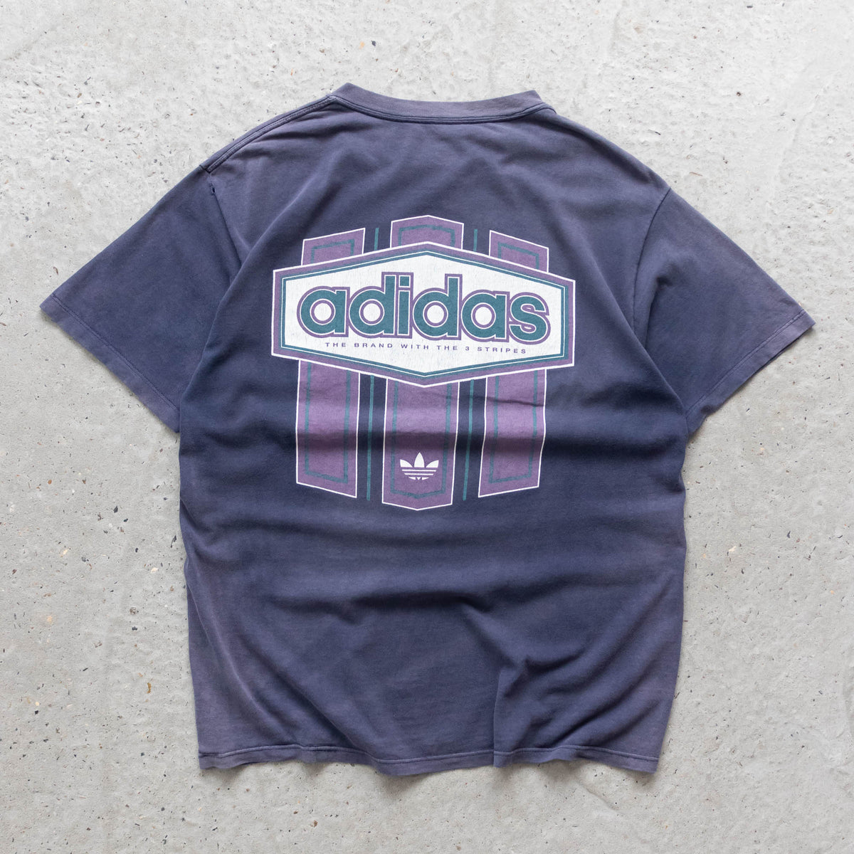 Adidas 3-Stripes Thrashed Graphic Tee - 90s (L)