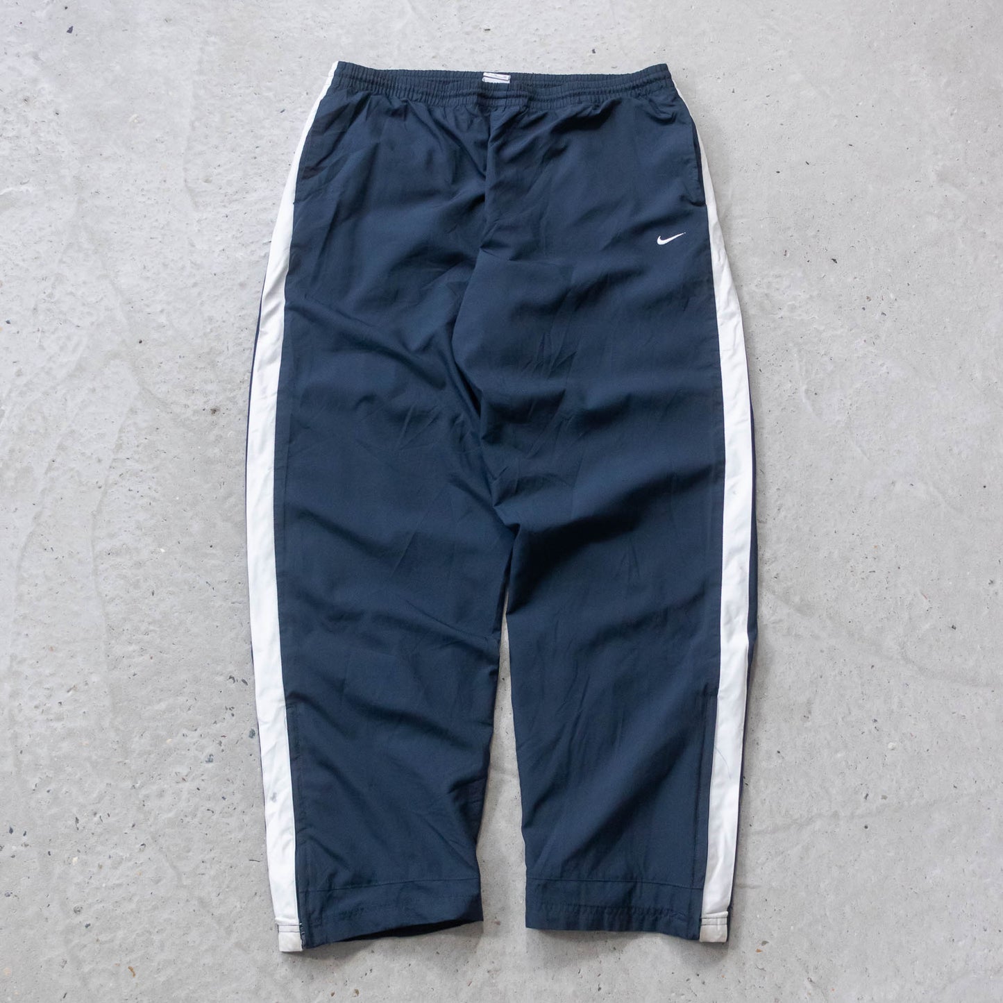 Nike Mini Swoosh Striped Track Pants - 2000s XL)