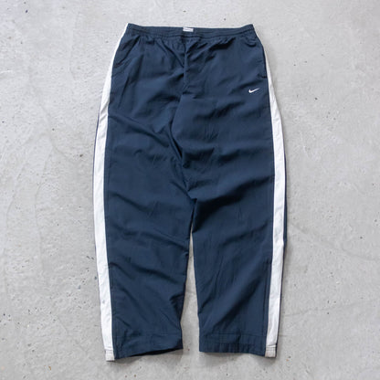 Nike Mini Swoosh Striped Track Pants - 2000s XL)