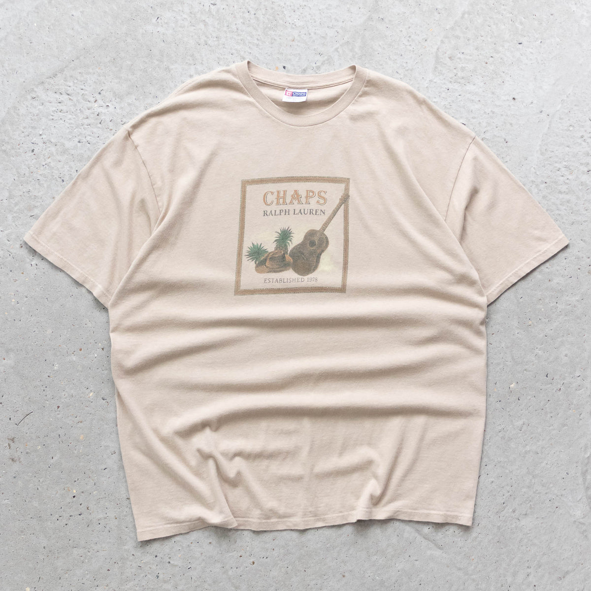 Chaps Ralph Lauren Tropical Graphic Tee – 90s (XL)