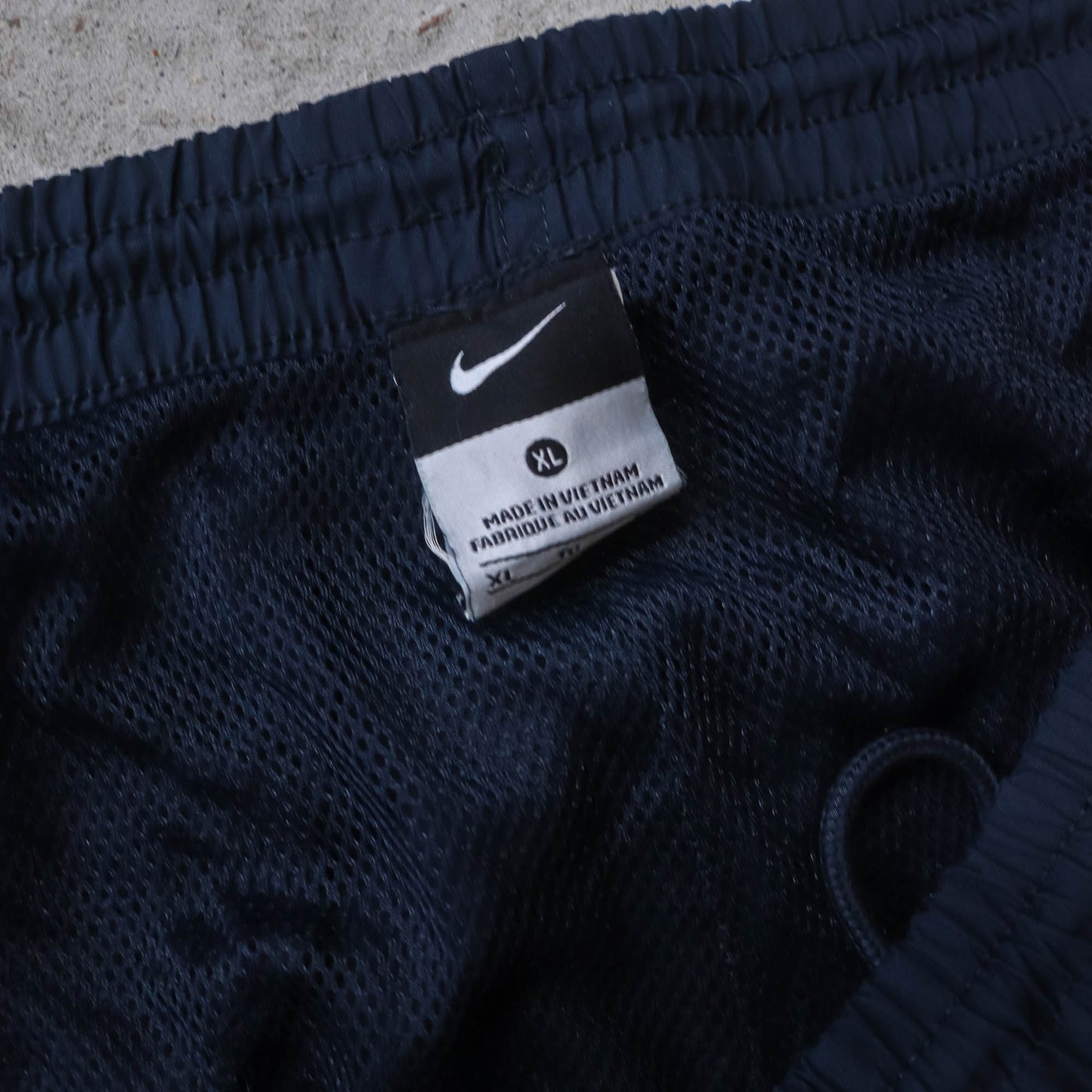 Nike Mini Swoosh Striped Track Pants - 2000s XL)