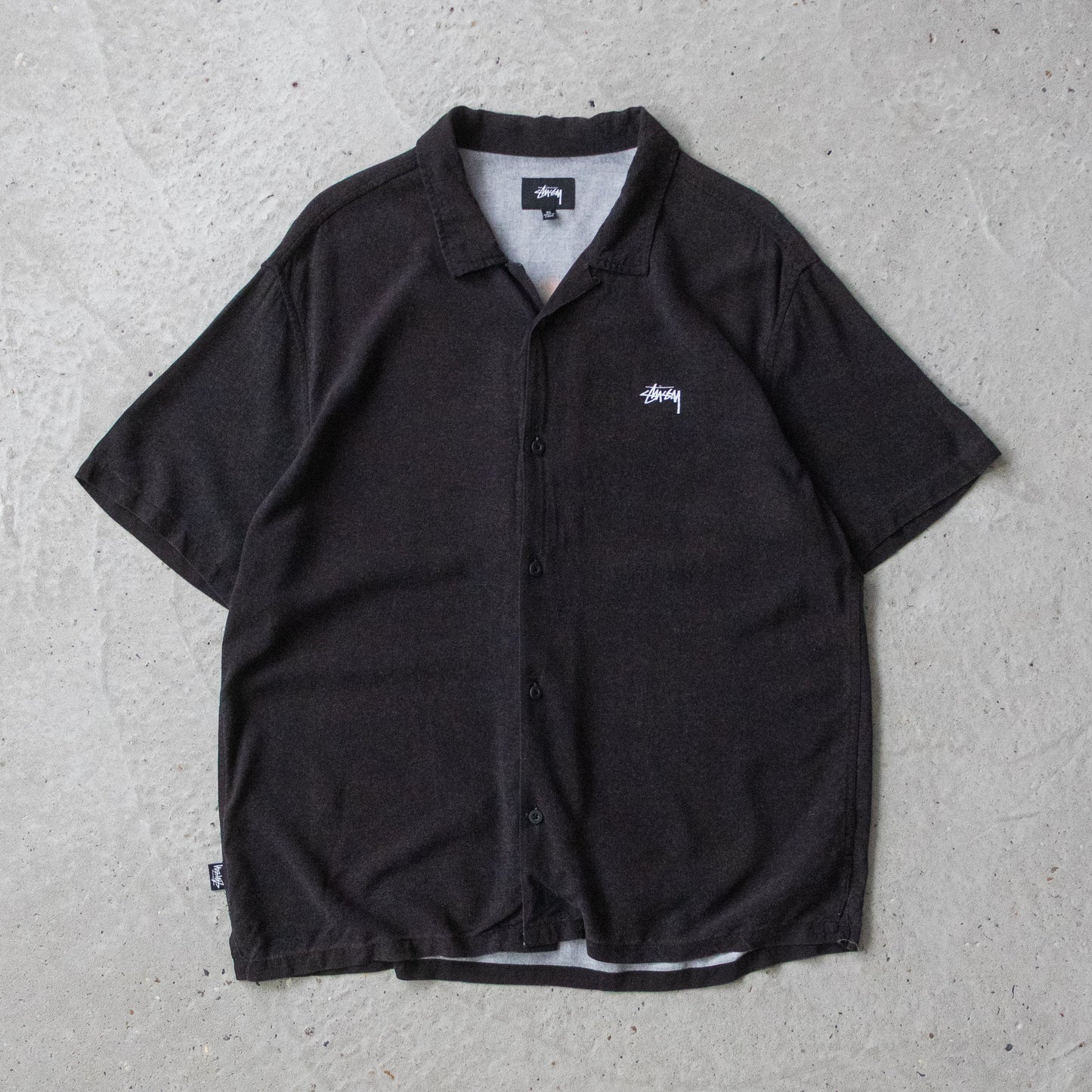 Vintage 2000s Stussy Flames Button Up Shirt - XL - AL Vintage